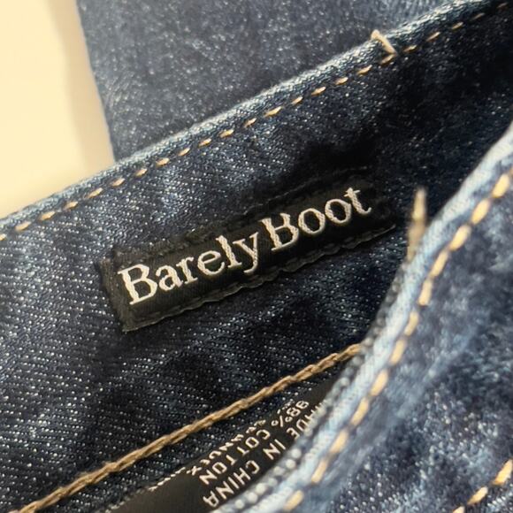 Y2K ReRock Express Barely Boot Jeans 4R Dark Wash 30 x 32 Dark Wash Stretch - Picture 9 of 16